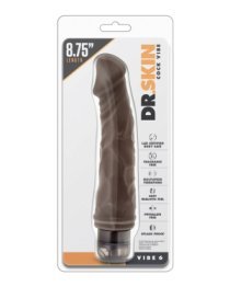 Vibruojantis dildo „Dr. Skin Vibe 6“ - Blush