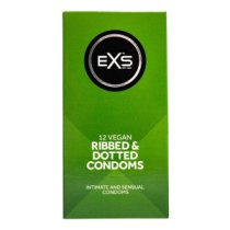 Stimuliuojantys prezervatyvai „Ribbed & Dotted“, 12 vnt. - EXS Condoms