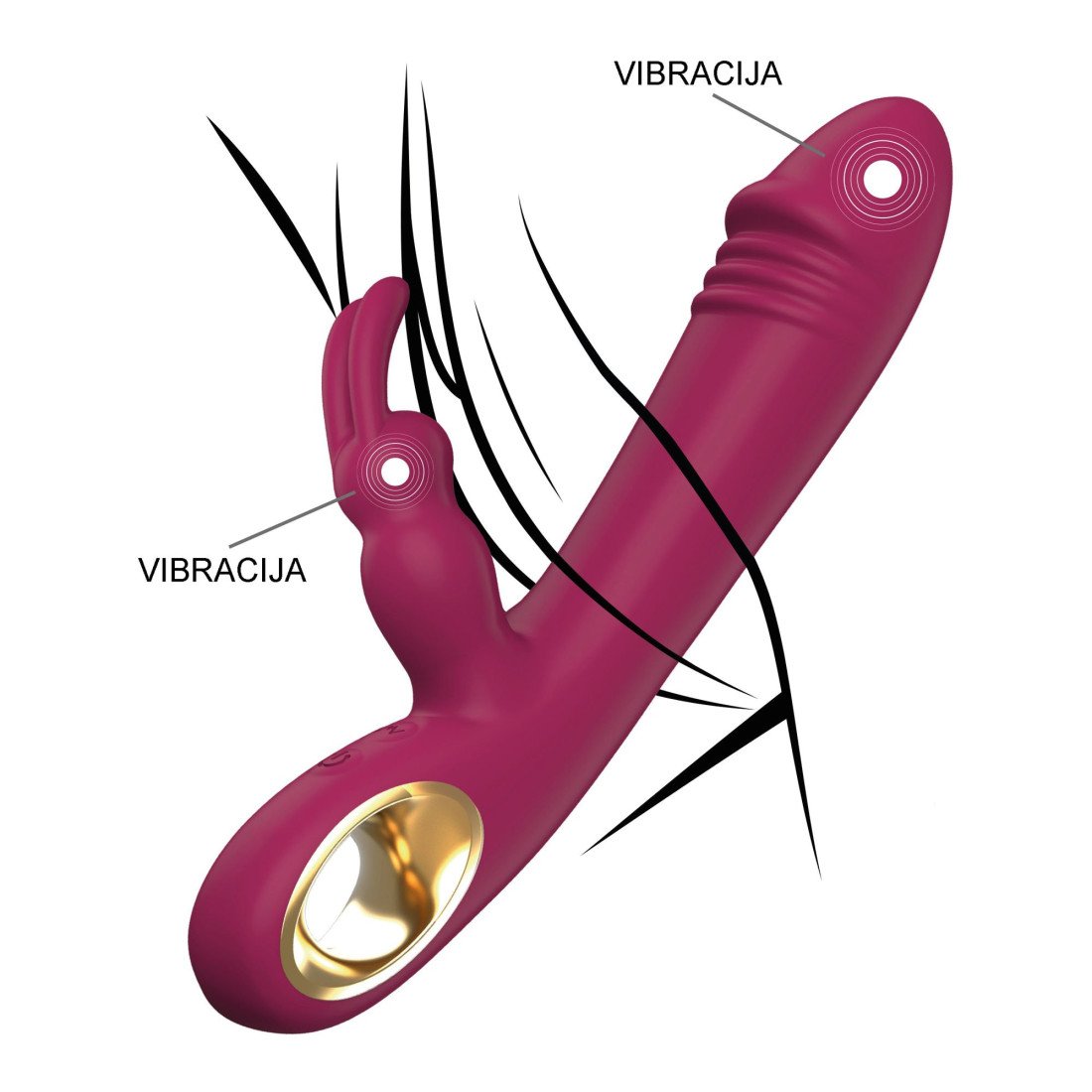 Vibratorius kiškutis „Taygeta“ - ToyJoy