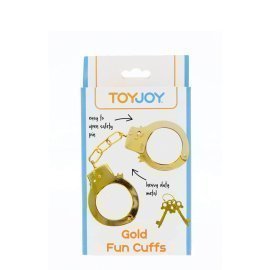 Aukso spalvos metaliniai antrankiai „Metal Fun Cuffs“ - ToyJoy