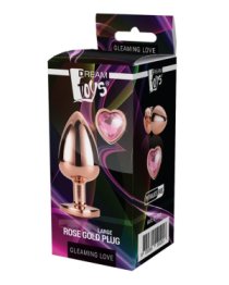 Didelis analinis kaištis „Rose Gold Gleaming Love“ - Dream Toys