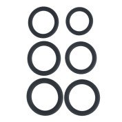 Penio žiedų rinkinys „Classic Silicone Cockring Set“