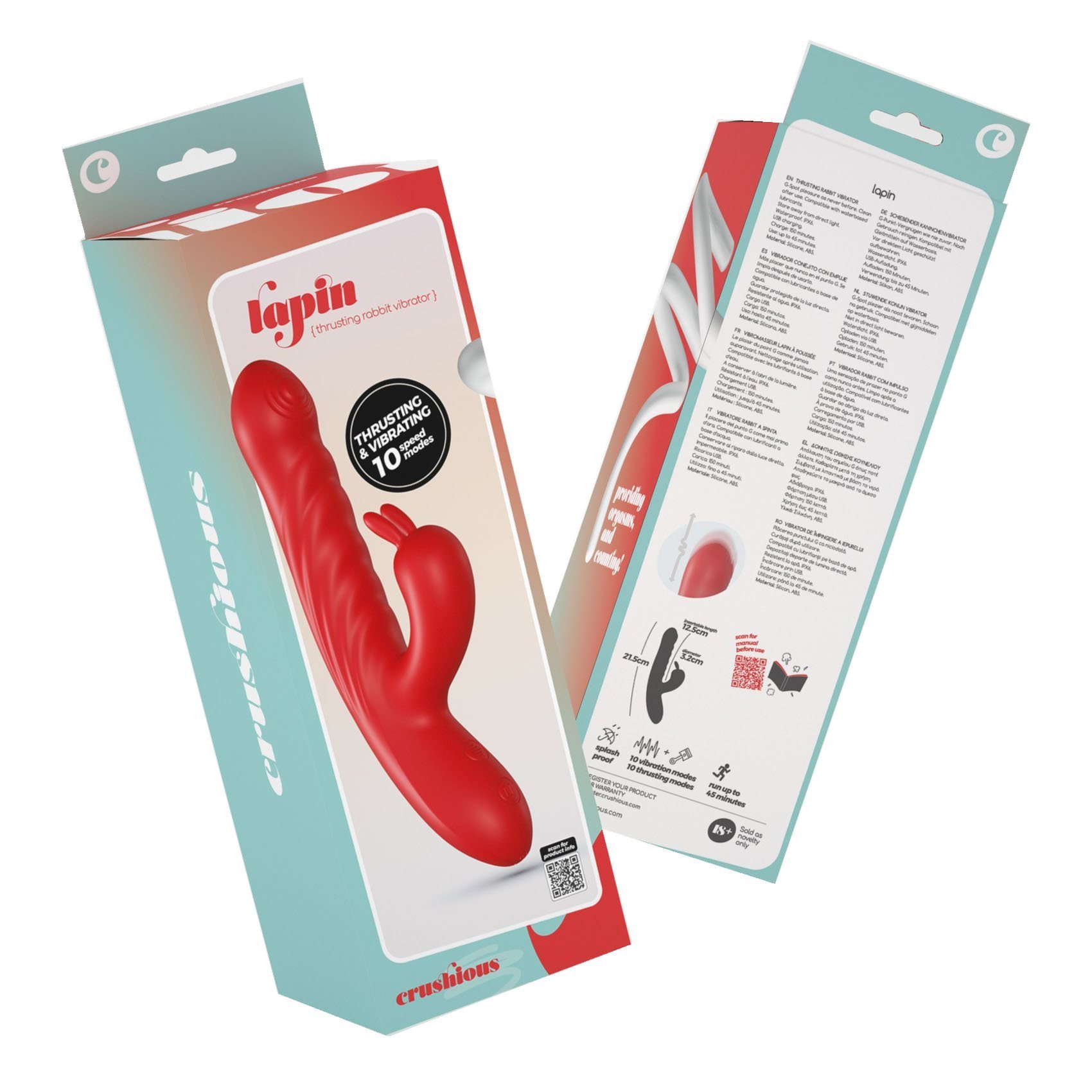 Automatinis vibratorius kiškutis „Lapin“ - Crushious