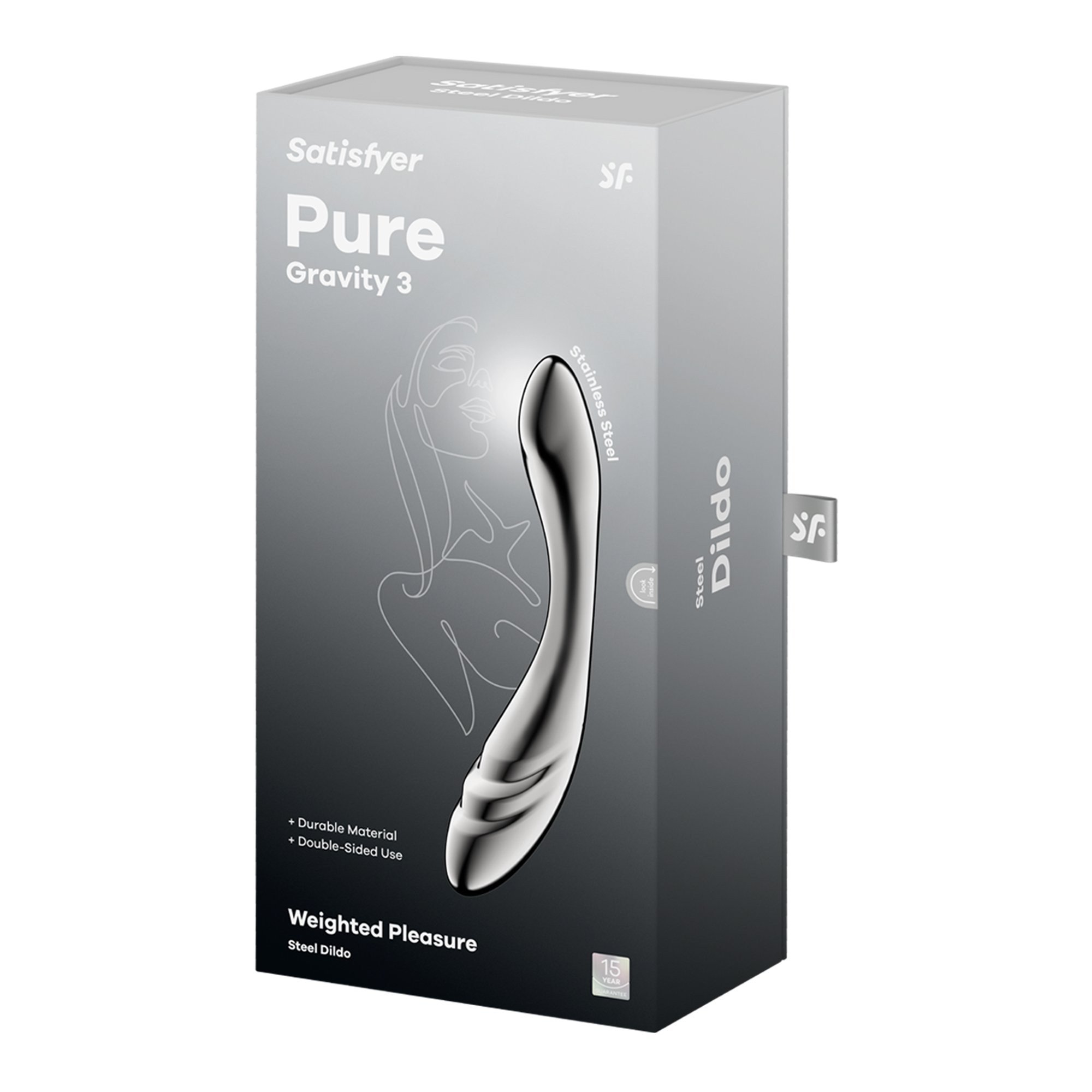 Metalinis dildo „Pure Gravity 3” - Satisfyer