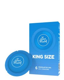 Dideli prezervatyvai „King Size“, 6 vnt. - Love Match