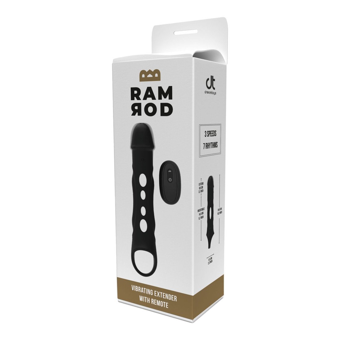 Vibruojanti penio mova „Vibrating Extender with Remote“ - Ramrod