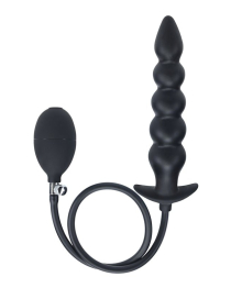 Pripučiami analiniai karoliukai „Beaded Inflatable Anal Plug“ - Levelz