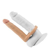 Vibruojantis strap-on dildo „The Ultra Soft Double Nr. 6.25“