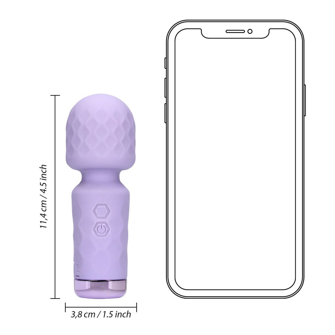 Vibruojantis masažuoklis „Mini Wand Vibrator“ - Loveline