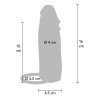 Silikoninė penio mova „Hydrated Skin 16 cm“ - Get Real