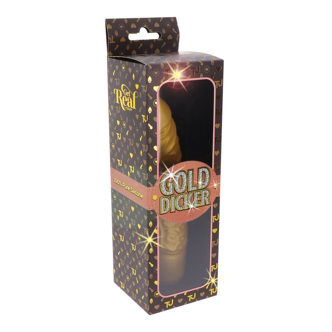 Vibruojantis dildo „Gold Dicker Original“ - Get Real