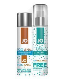 Analinio lubrikanto ir žaislų valiklio rinkinys „H2O Anal Original & Fresh Scent“ - System JO