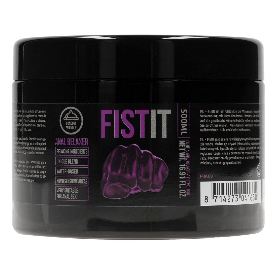 Atpalaiduojantis analinis vandens pagrindo lubrikantas „Anal Relaxer“, 500 ml - Fist It