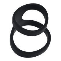 Penio žiedas „2 Loop Silicone Cock Ring“ - Shots Toys