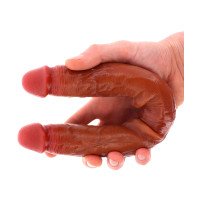Dvigubas dildo „Foreskin Doubledong 35 cm“ - Get Real