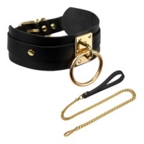 Antkaklio ir pavadėlio rinkinys „O-Ring Collar“ - Kinky Diva