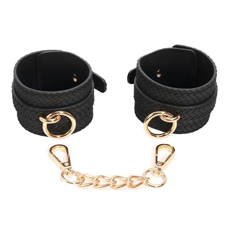 Antrankiai „Weaving patterns wrist cuff Golden Chain“ - Latetobed