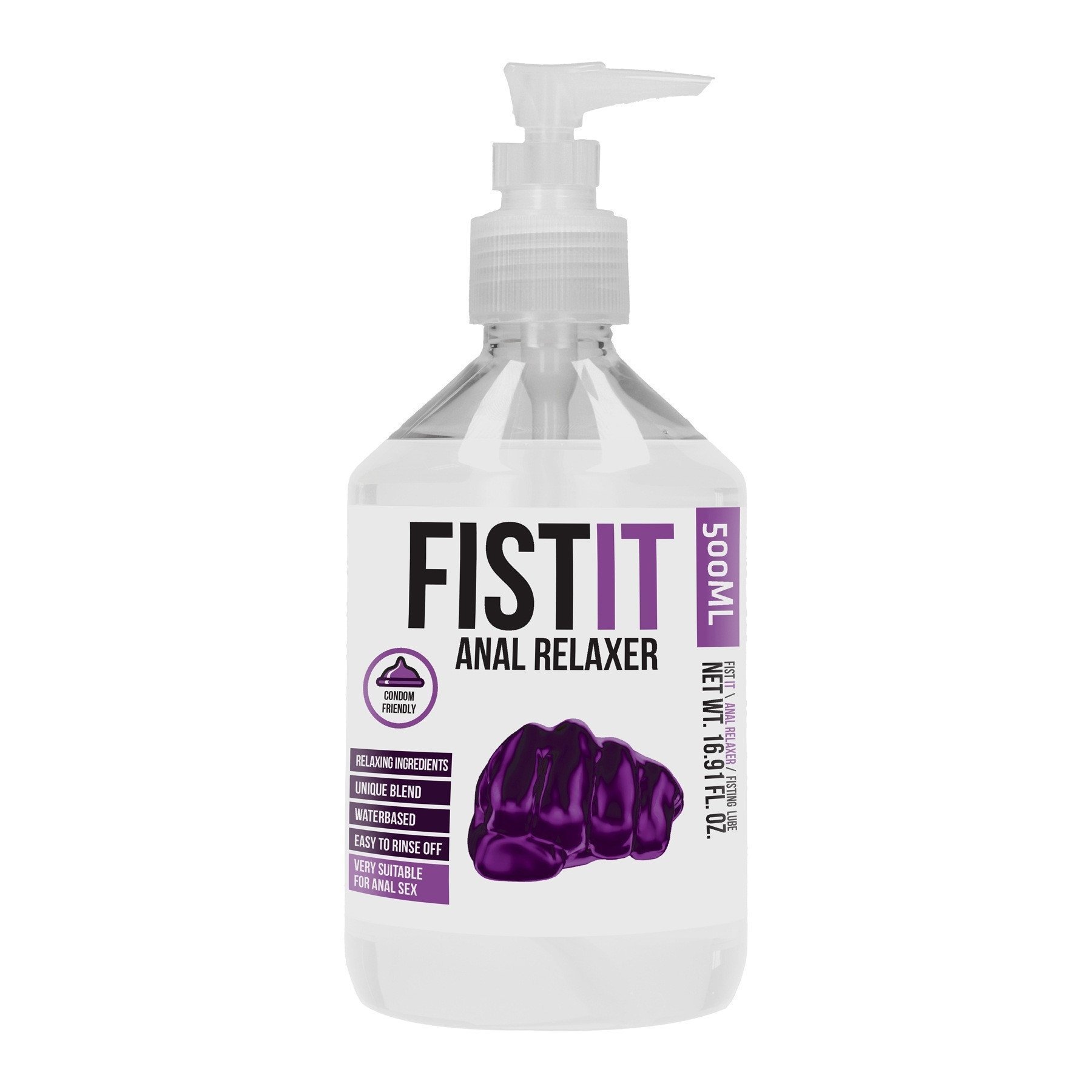 Atpalaiduojantis analinis vandens pagrindo lubrikantas „Anal Relaxer“, 500 ml - Fist It