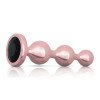 Analinių kaiščių rinkinys „Metal Butt Plug Set“ - Rosy Gold
