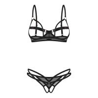 Atviras liemenėlės ir kelnaičių rinkinys „Euridia“ - Obsessive