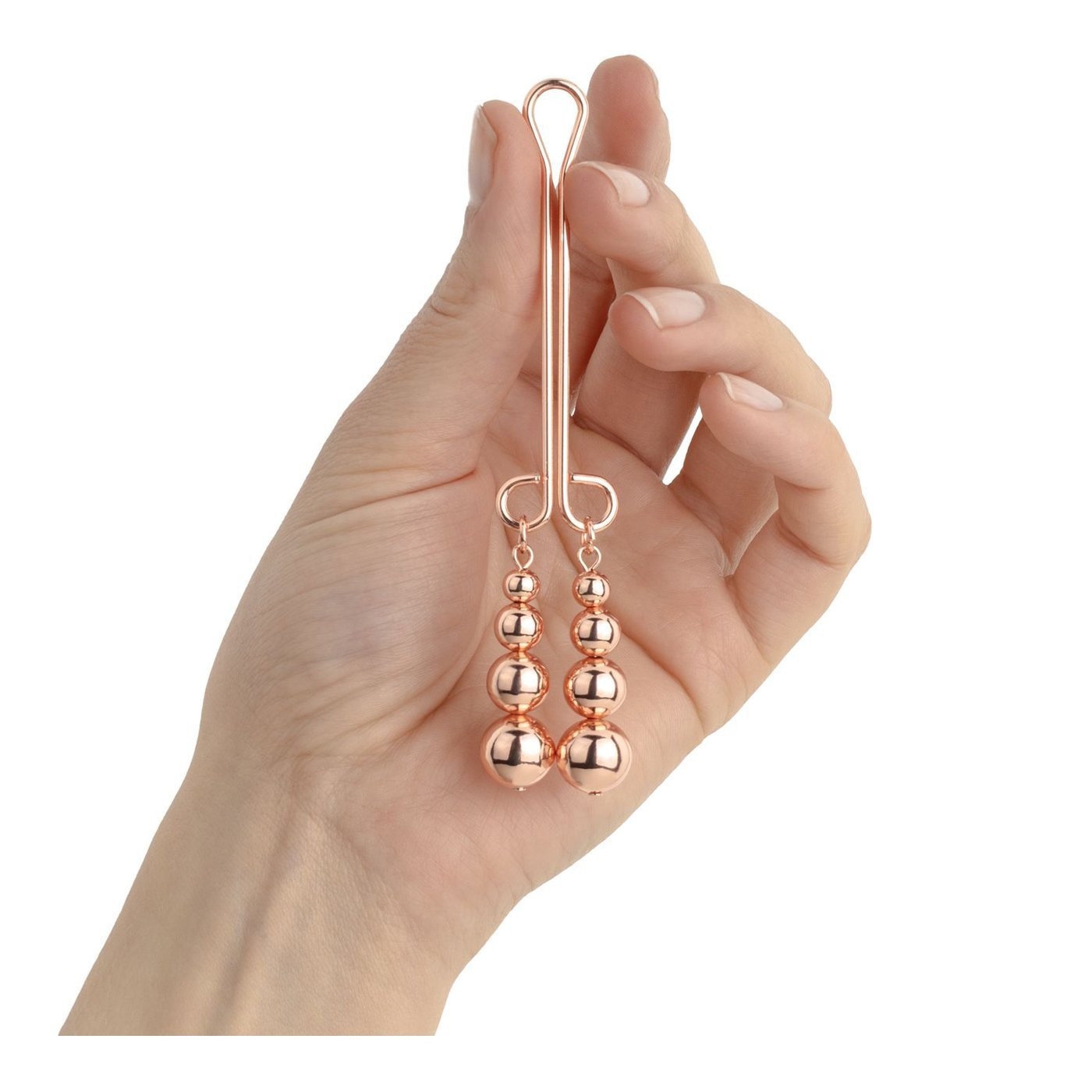 Klitorio spaustukas „Nouveau Clitoris Clamp“ - Rosy Gold