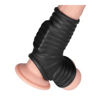 Vibruojanti penio ir sėklidžių mova „Knights Ring Wave“ - Love Toy