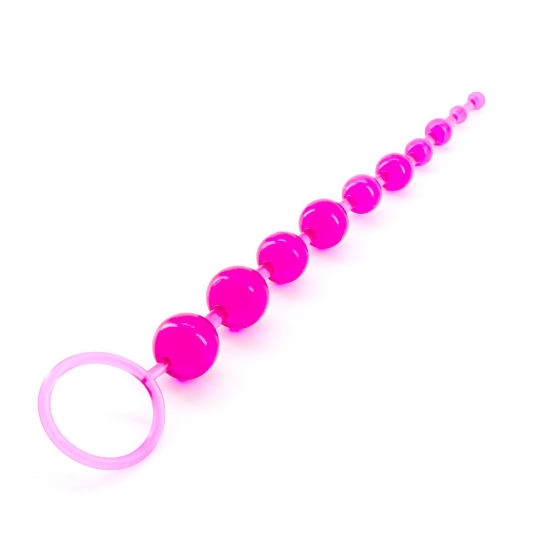 Analiniai karoliukai „Basic Anal Beads Pink” - Crushious