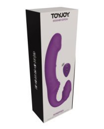 Vibruojantis strap-on dildo be dirželių „Nymphea“ - ToyJoy