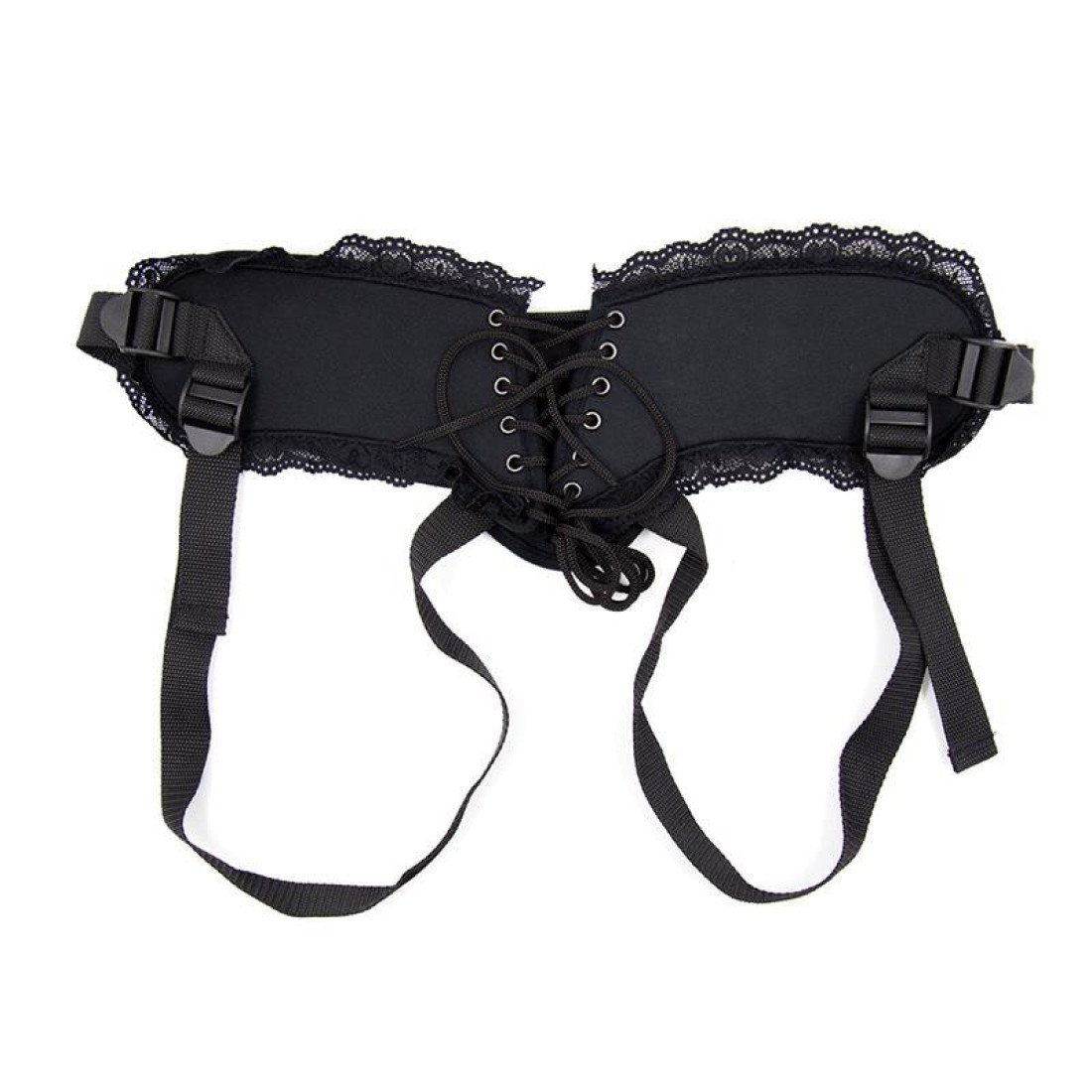 Strap-on diržas „Lace Edge Strap-on with Silicone Ring“ - Latetobed
