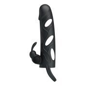 Vibruojanti penio mova „Penis Sleeve with Ball Strap“