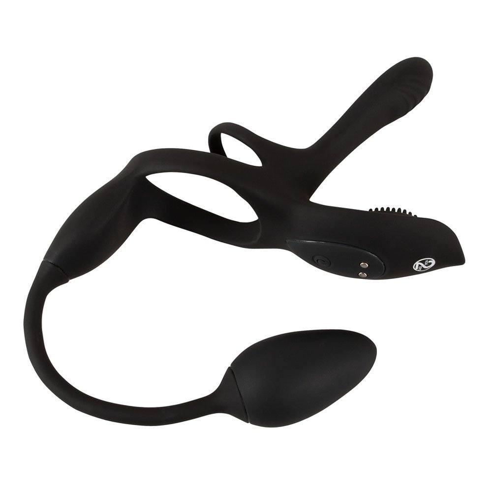 Vibruojantis penio žiedas - kaištis „RC Multi Function“ - Couples Choice