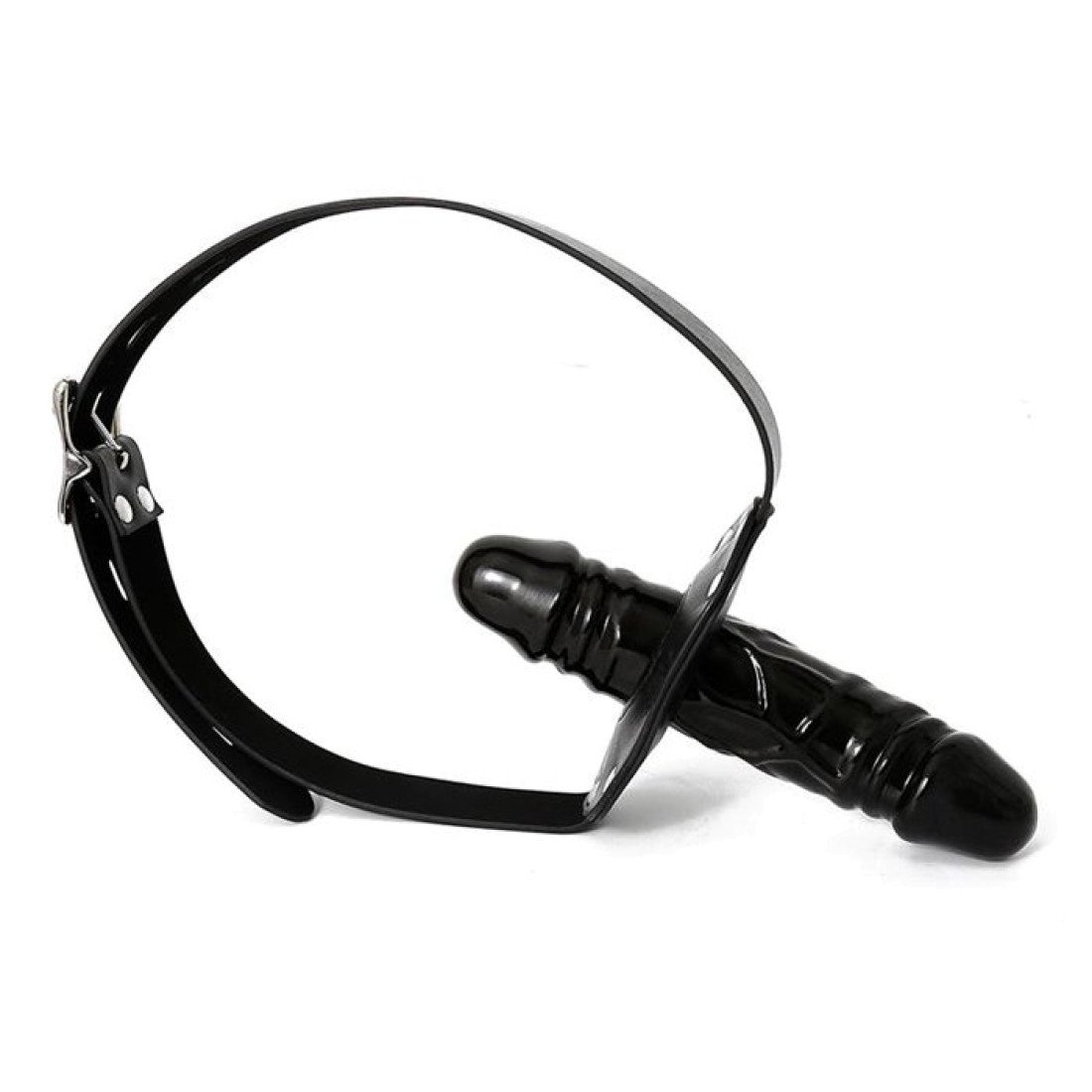Burnos kaištis „Double Penis Gag Lockable“ - Latetobed