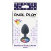 Mažas analinis kaištis „Rainbow Booty Jewel“ - ToyJoy