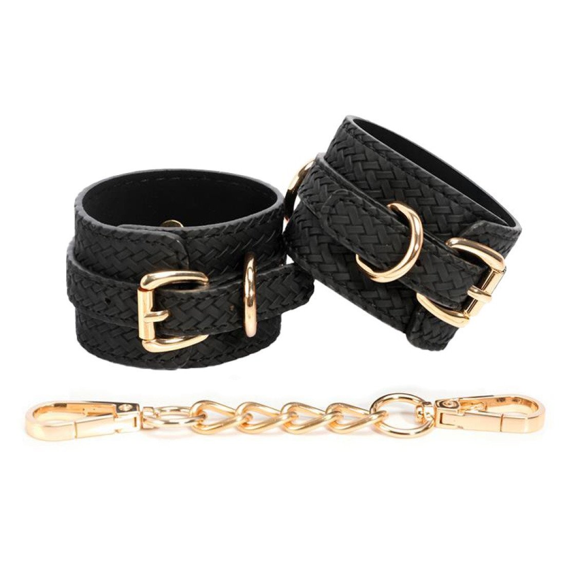 Antrankiai „Weaving patterns wrist cuff Golden Chain“ - Latetobed