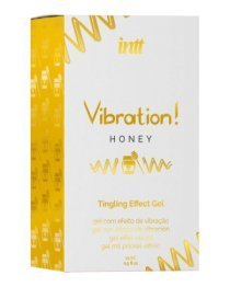 Stimuliuojantis gelis „Vibration! Honey“, 15 ml - Intt