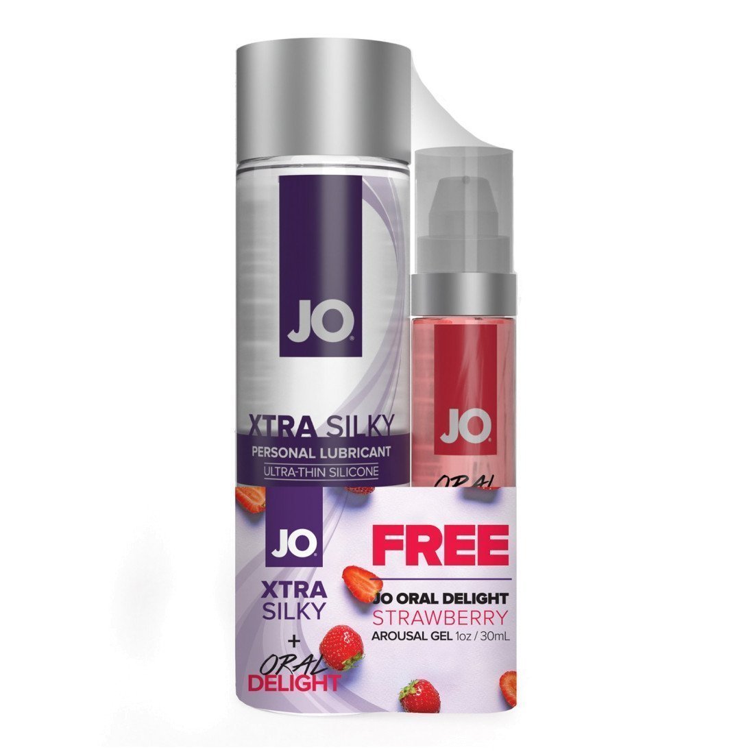 Rinkinys „Xtra Silky & Oral Delight“, 150 ml - System JO