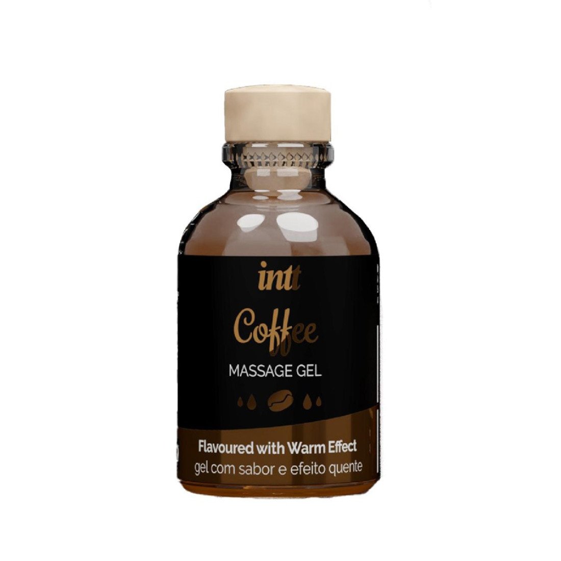 Šildantis masažo gelis „Coffee“, 30 ml - Intt