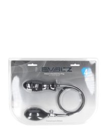 Pripučiamas analinis kaištis „Ribbed Inflatable Silicone Anal Plug“ - Shots Toys