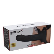 Tuščiaviduris strap-on dildo „Inferno 20 cm“ - Hidden Desire