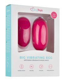 Rožinis vibruojantis kiaušinėlis „Big Vibrating Egg“ - EasyToys