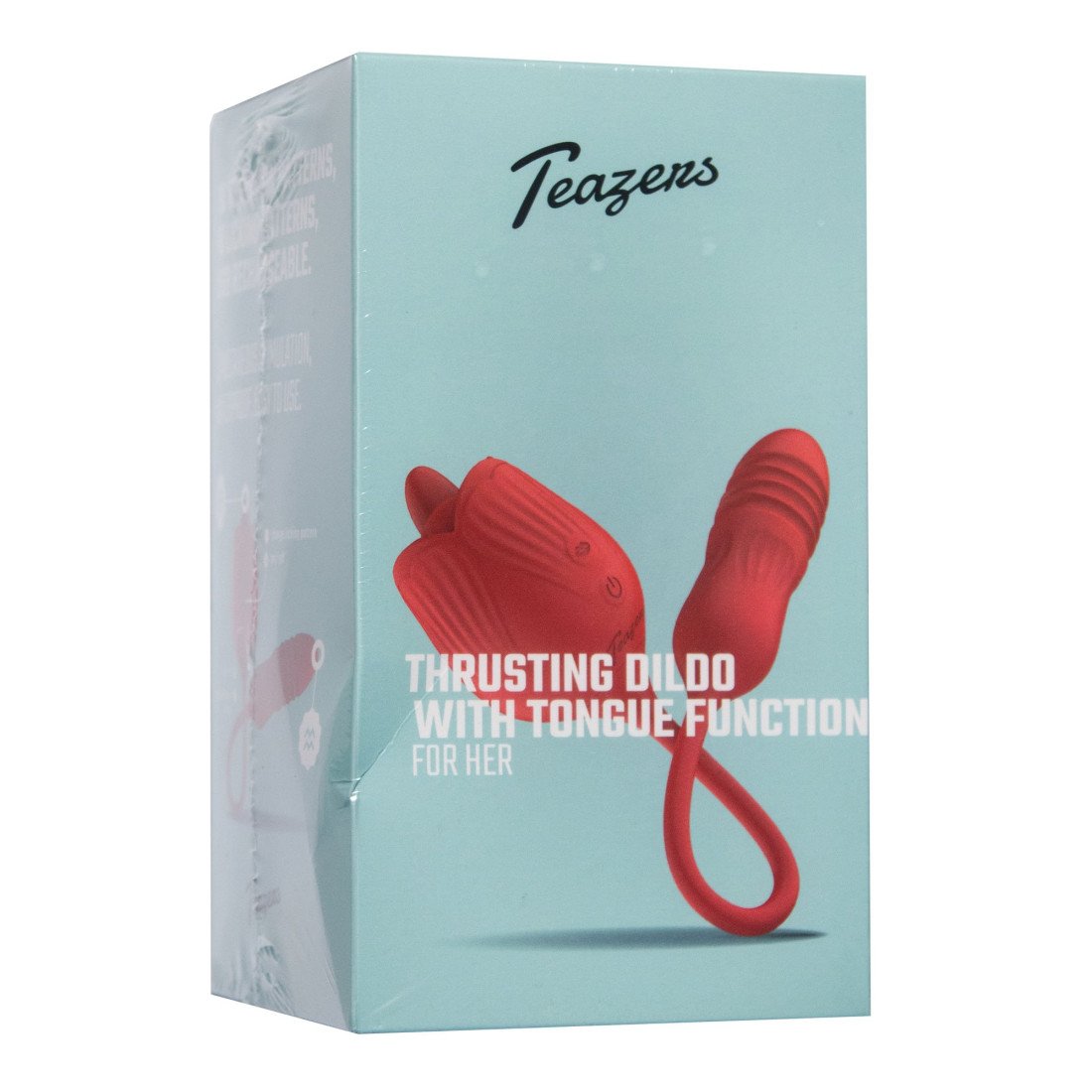Automatinis vibratorius - stimuliatorius „Thrusting Dildo with Tongue Function“ - Teazers