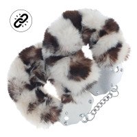 Antrankiai „Heavy-duty Fluffy Handcuffs Snow Leopard“ - Ouch!