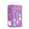 Vibruojantys vaginaliniai kamuoliukai „Vibrating & 5 Weight Interchangeable Kegel Kit“ - Loveline